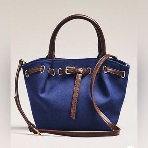 Mini Canvas Belted Tote
